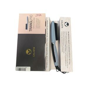 Calista Triangl Pro Heated Detailer Brush in River Blue NIB